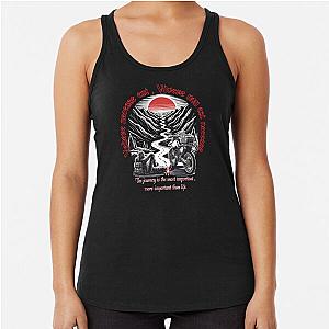 Vehere is necessary, vivere is not necessary - the journey is more important than life - Racerback Tank Top