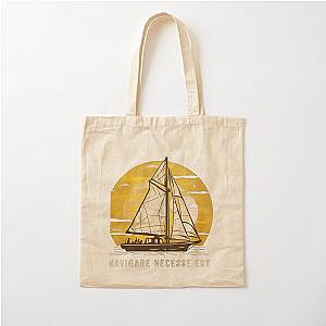 Navigare Necessse Est Vintage Sailing Yacht It is necessary to sail Cotton Tote Bag