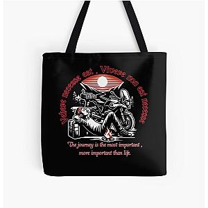 Another Vehere necesse est - Vivere non necesse
- Journey is more important than life
All Over Print Tote Bag