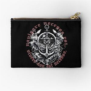 Navigare Necesses Est 
vivere non necesses anchor zipper pouch