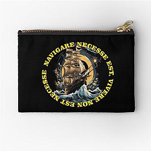 Navigare necessse est, vivere non est necessse Zipper Pouch