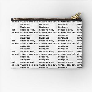 Navigare est vivere. Zipper Pouch