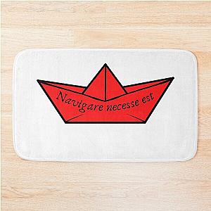 Paper Boat - Navigare est - Bath Mat