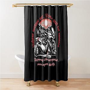 Vivere est necesse - journey is more important than life (with explanation) Shower Curtain