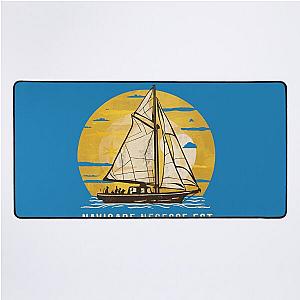 Navigare Est, Vintage Sailing Yacht, It  is  necessary  to sail Desk Mat