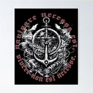 Navigare is necesse, vivere non est necesse, anchor Poster