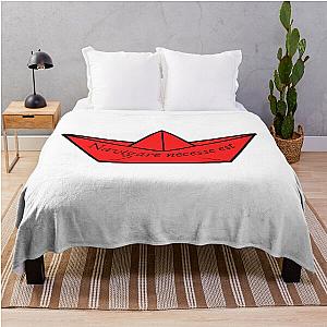 Paper Boat Navigare est Pack Throw Blanket
