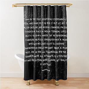 NEEDTOBREATHE Difference Maker - Bridge Typography Shower Curtain