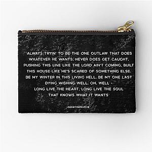 The Heart - NEEDTOBREATHE lyrics Zipper Pouch