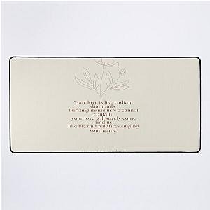 Multiplied needtobreathe lyrics Desk Mat