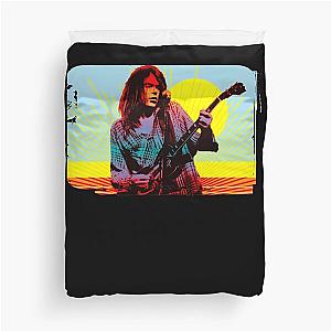 Neil Young psychedelic  Duvet Cover