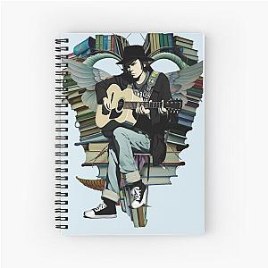 Neil Young with books and wings Spiral Notebook