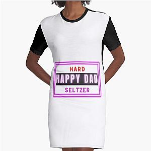 Happy dad Seltzer Graphic T-Shirt Dress