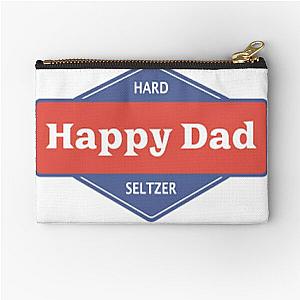 Happy Dad Hard Seltzer! Favorite Shirt! Trending T shirt! Zipper Pouch