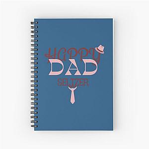 happy dad seltzer fathers day shirt     Spiral Notebook