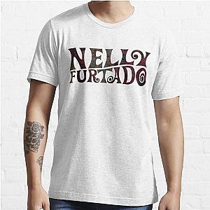 Nelly Furtado - Texture Logo - Whoa Nelly! Folklore Loose Essential T-Shirt