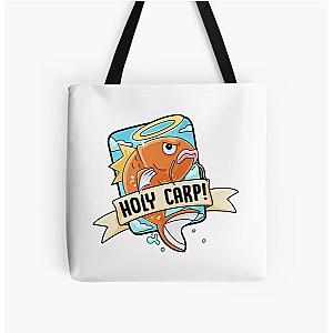 Nerdecrafter Merch HOLY CARP All Over Print Tote Bag