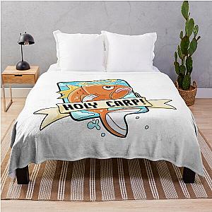 Nerdecrafter Merch HOLY CARP Throw Blanket