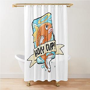 Nerdecrafter Merch HOLY CARP Shower Curtain