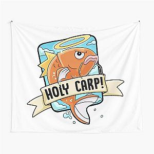 Nerdecrafter Merch Nerde Crafter Holy Carp Tapestry