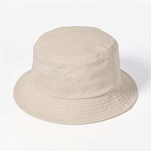 Nessa Barrett Aesthetic Quote Lyrics Motivational Black Bucket Hat Premium Merch Store