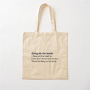 Nessa Barrett Aesthetic Quote Lyrics Motivational Cotton Tote Bag