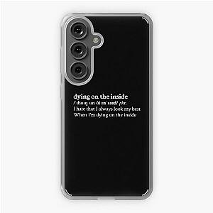 Nessa Barrett Aesthetic Quote Lyrics Motivational Black Samsung Galaxy Soft Case