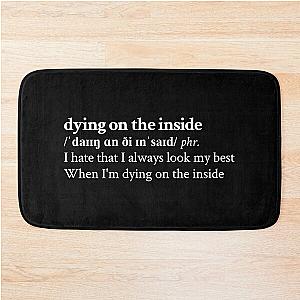 Nessa Barrett Aesthetic Quote Lyrics Motivational Black Bath Mat