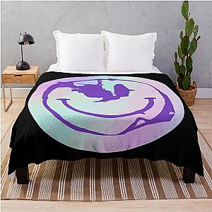 Nessa Barrett Smiley Throw Blanket