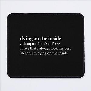 Nessa Barrett Aesthetic Quote Lyrics Motivational Black Mouse Pad