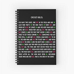 Cricket Rules New Edition Classic T-Shirt Spiral Notebook