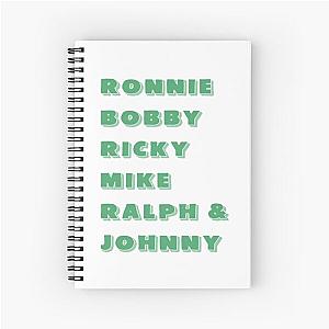 New Edition Ronnie Bobby Ricky Mike Ralph and Johnny Spiral Notebook