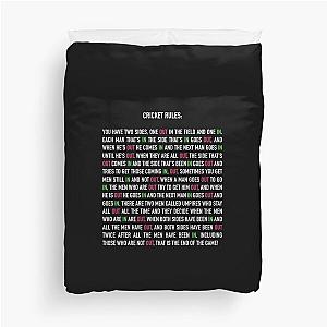 Cricket Rules New Edition Classic T-Shirt Duvet Cover