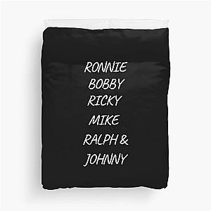 New Edition Ronnie, Bobby, Ricky, Mike, Ralph and Johnny  Duvet Cover