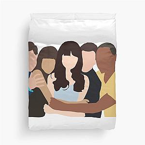 New Girl Characters Duvet Cover