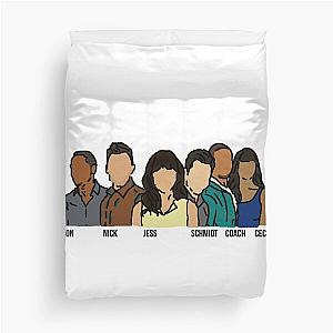 New Girl with Names Duvet Cover