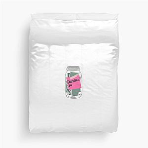 Douchebag jar from New Girl  Duvet Cover