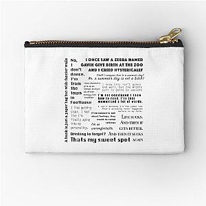 New Girl Nick Miller Quotes Zipper Pouch