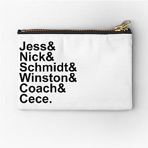 New Girl Name Design- Black Text Zipper Pouch