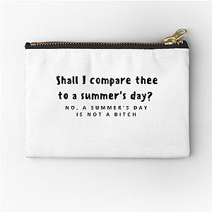 new girl quote Zipper Pouch