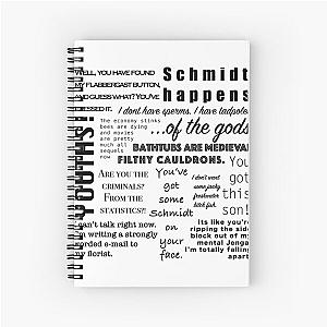 New Girl Schmidt Quotes Spiral Notebook