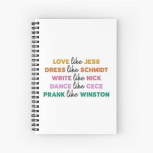 Live Like New Girl Spiral Notebook