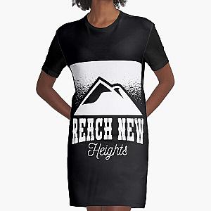 Reach New Heights Climbing Bouldering Free Climbing Graphic T-Shirt Dress