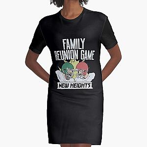 Newheightshow Merch New Heights Family Reunion Game Graphic T-Shirt Dress