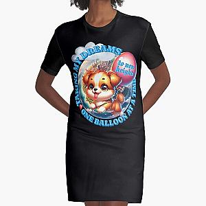 Taking my Dreams to New Heights One Balloon at a Time Graphic T-Shirt Dress