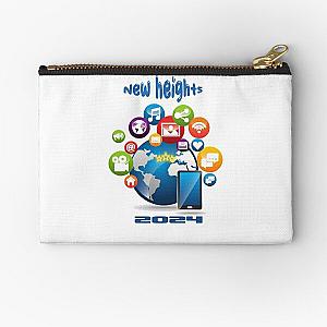 New heights Social Media 2024 T-shirt  Zipper Pouch