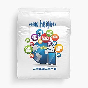 New heights Social Media 2024 T-shirt  Duvet Cover