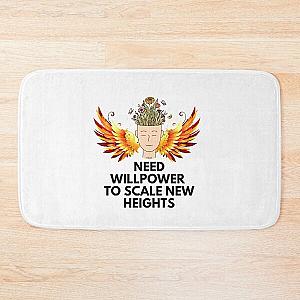 NEED WILLPOWER TO SCALE NEW HEIGHTS Bath Mat