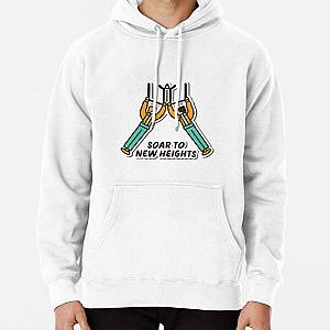 Soar to New Heights - Trapeze Artists Line Art Pullover Hoodie