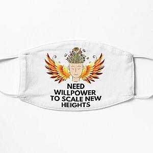 NEED WILLPOWER TO SCALE NEW HEIGHTS Flat Mask